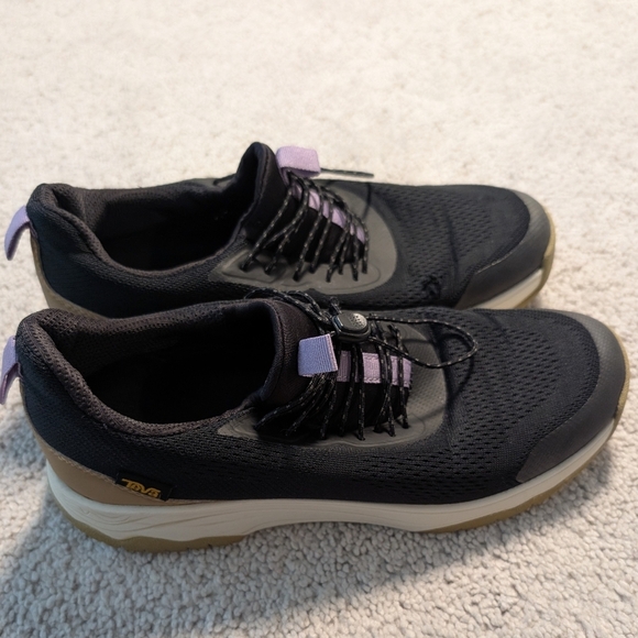 Teva Gateway Swift Black Shoes Sneakers Breathable Mesh Cinch Laces Women's 8 - Picture 4 of 13